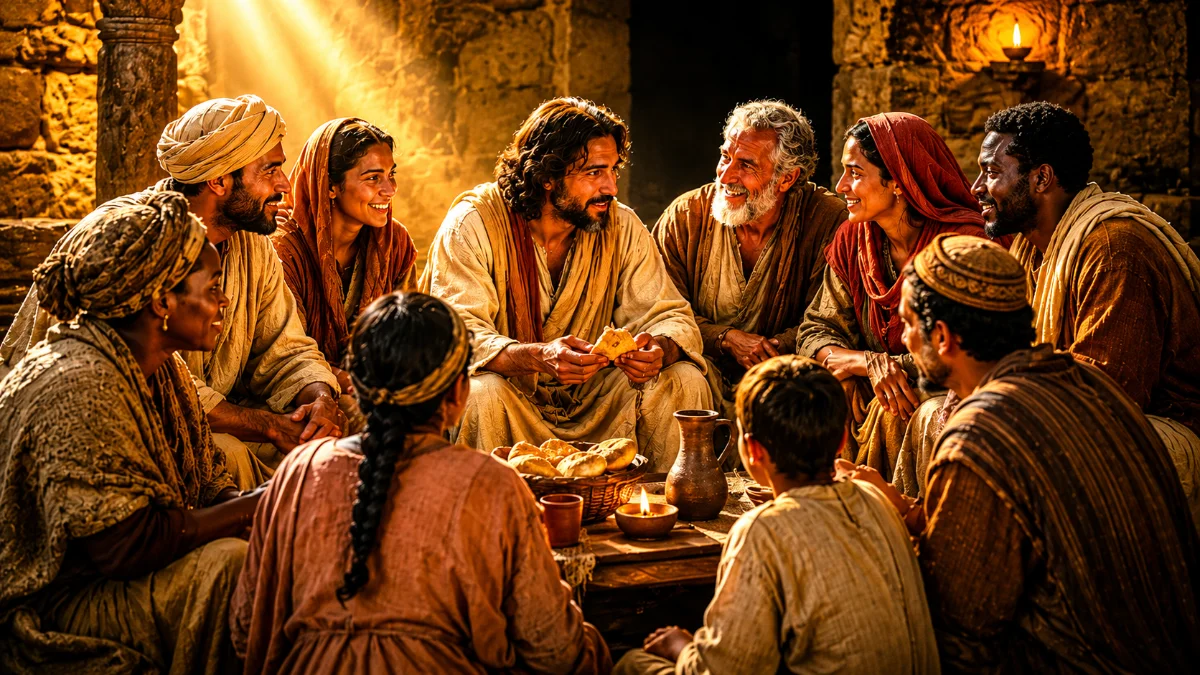 A igreja primitiva reunida